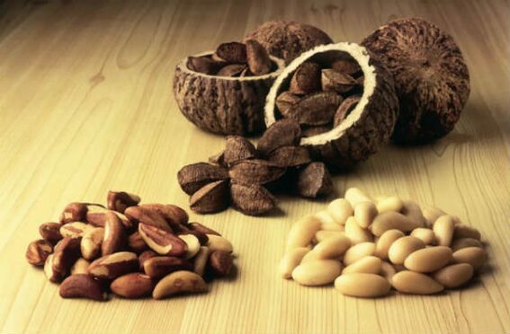 nuez de Brasil para potenciar