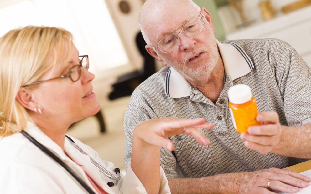 El médico le prescribe al paciente para aumentar la potencia